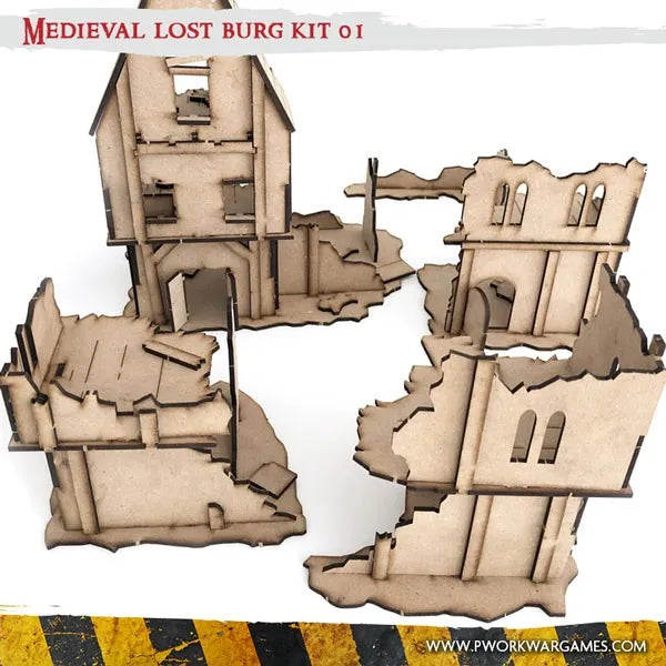 MDF Terrain Lost Burg 01-PWork Wargames-Radaddel