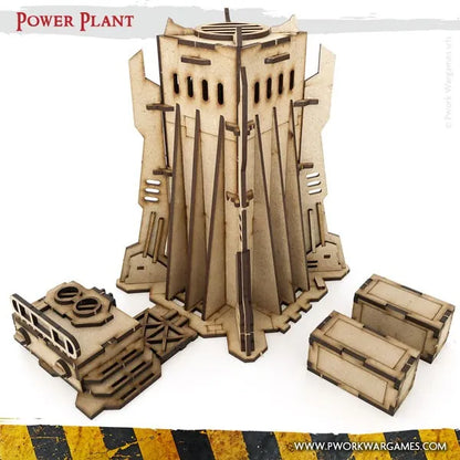 MDF Terrain Power Plant-PWork Wargames-Radaddel