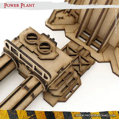 MDF Terrain Power Plant-PWork Wargames-Radaddel