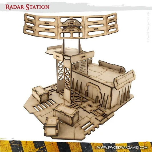 MDF Terrain Radar Station-PWork Wargames-Radaddel