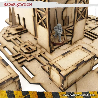 MDF Terrain Radar Station-PWork Wargames-Radaddel