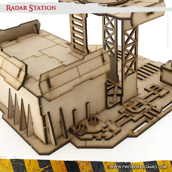 MDF Terrain Radar Station-PWork Wargames-Radaddel