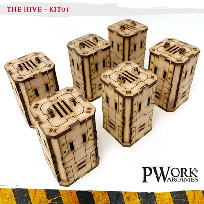 MDF Terrain The Hive 01-PWork Wargames-Radaddel
