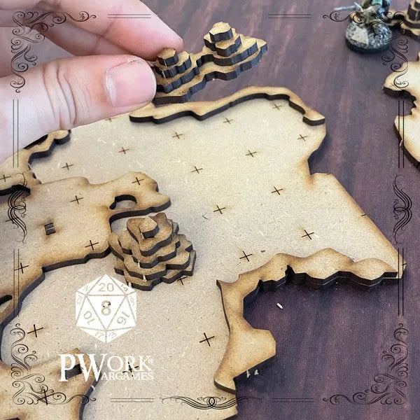 MDF RPG Tiles The Cave-PWork Wargames-Radaddel