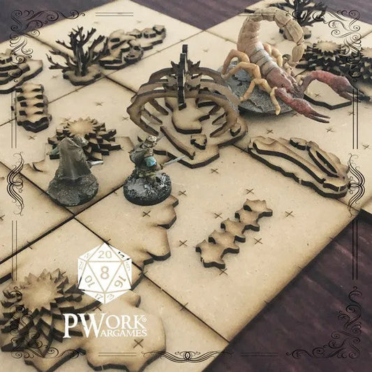 MDF RPG Tiles The Desert-PWork Wargames-Radaddel