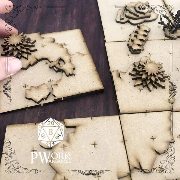MDF RPG Tiles The Desert-PWork Wargames-Radaddel
