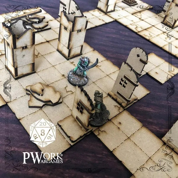 MDF RPG Tiles The Dungeon-PWork Wargames-Radaddel