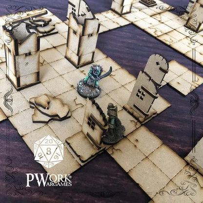 MDF RPG Tiles The Dungeon-PWork Wargames-Radaddel
