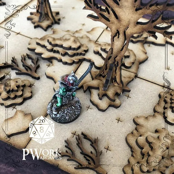 MDF RPG Tiles The Forest-PWork Wargames-Radaddel