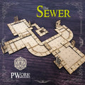 MDF RPG Tiles The Sewer-PWork Wargames-Radaddel