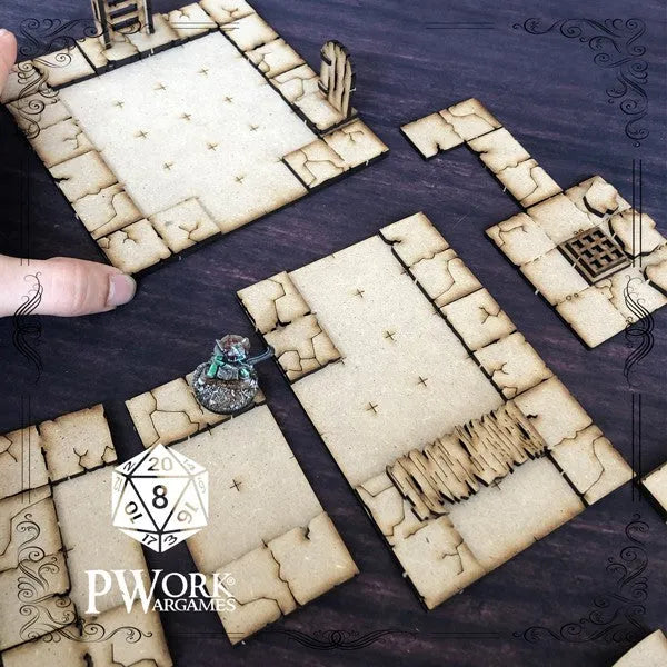 MDF RPG Tiles The Sewer-PWork Wargames-Radaddel