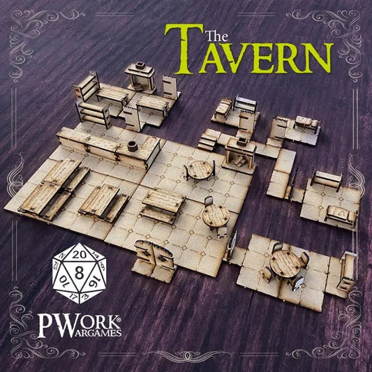 MDF RPG Tiles The Tavern-PWork Wargames-Radaddel