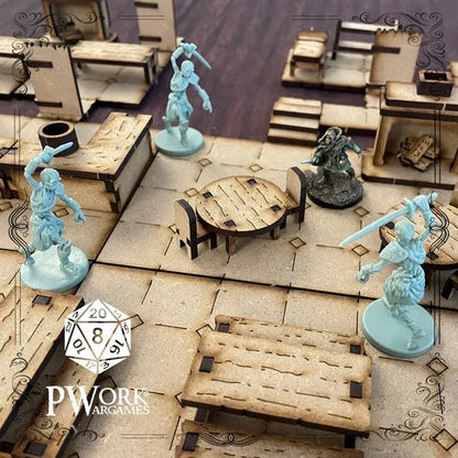 MDF RPG Tiles The Tavern-PWork Wargames-Radaddel