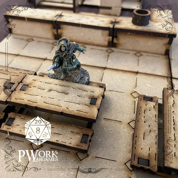 MDF RPG Tiles The Tavern-PWork Wargames-Radaddel