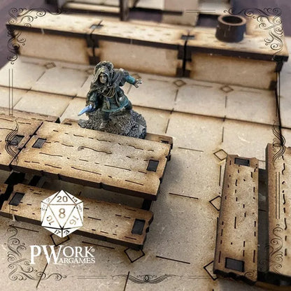 MDF RPG Tiles The Tavern-PWork Wargames-Radaddel