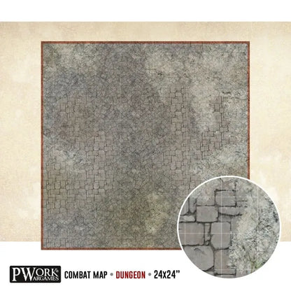 RPG Rewritable Combat Map Dungeon 24X24"-PWork Wargames-Radaddel