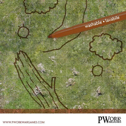 RPG Rewritable Combat Map Forest 36X48"-PWork Wargames-Radaddel
