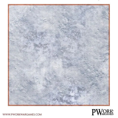 RPG Rewritable Combat Map Snow Plain 24x24"-PWork Wargames-Radaddel
