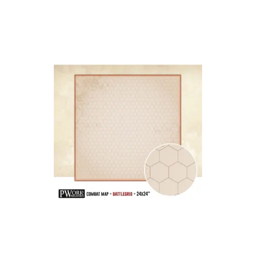 RPG Rewritable Hexagon Battlegrid 24x24"-PWork Wargames-Radaddel