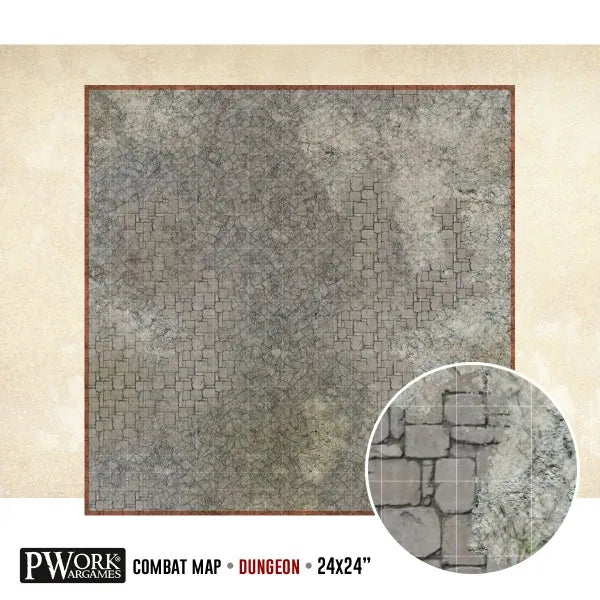 RPG Rewritable Combat Map Dungeon 30x30"-PWork Wargames-Radaddel