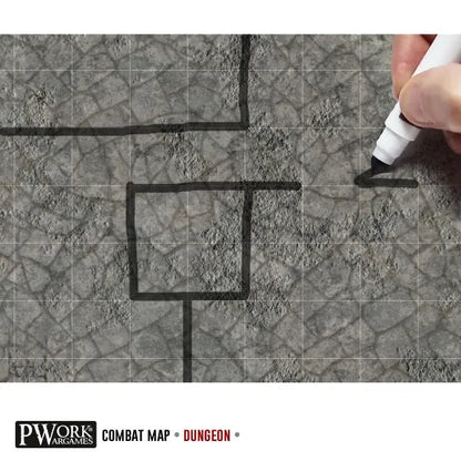 RPG Rewritable Combat Map Dungeon 30x30"-PWork Wargames-Radaddel