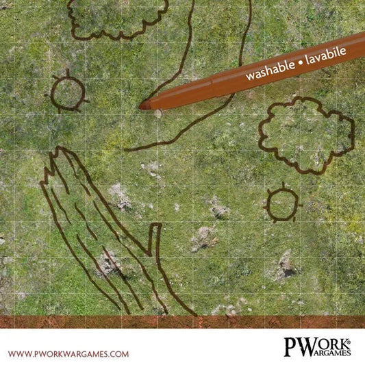 RPG Rewritable Combat Map Forest 30x30"-PWork Wargames-Radaddel