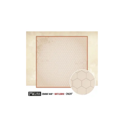 RPG Rewritable Hexagon Battlegrid 30x30"-PWork Wargames-Radaddel