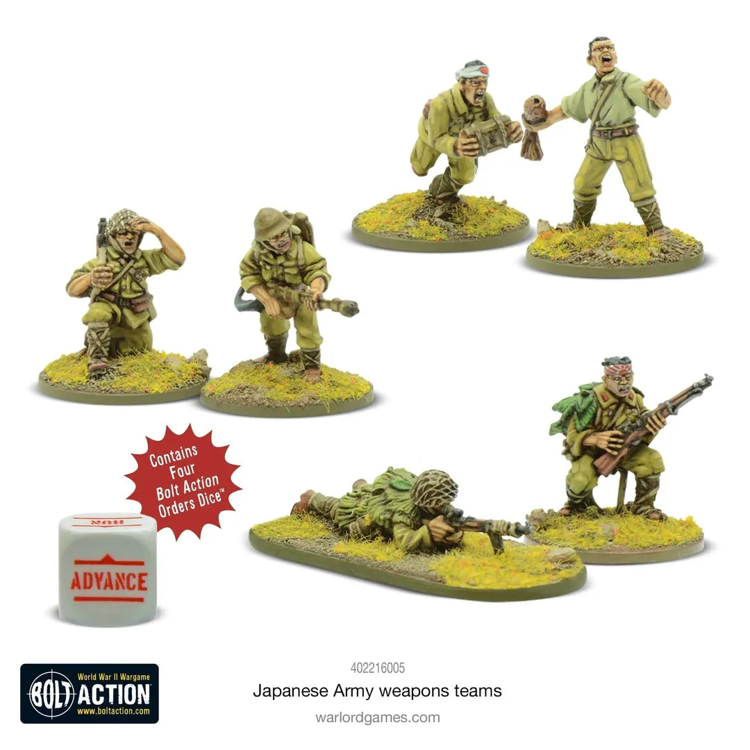 Japanese Army Weapons Teams-Warlord Games-Radaddel