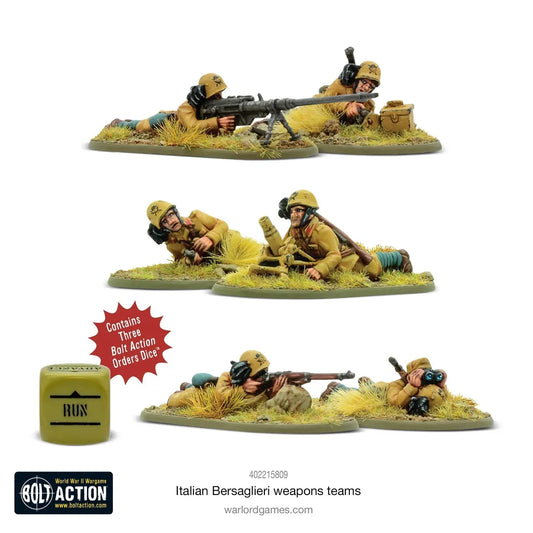 Italian Bersaglieri Weapons Teams-Warlord Games-Radaddel