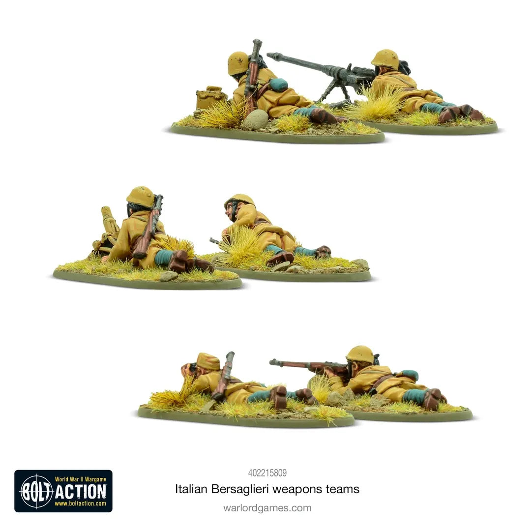 Italian Bersaglieri Weapons Teams-Warlord Games-Radaddel
