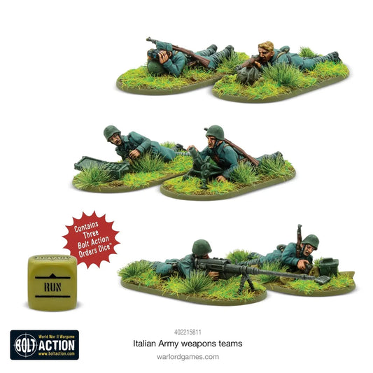 Italian Army Weapons Teams-Warlord Games-Radaddel