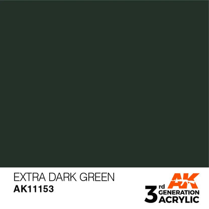 AK 3GEN Extra Dark Green 17ml-AK-Interactive-Radaddel