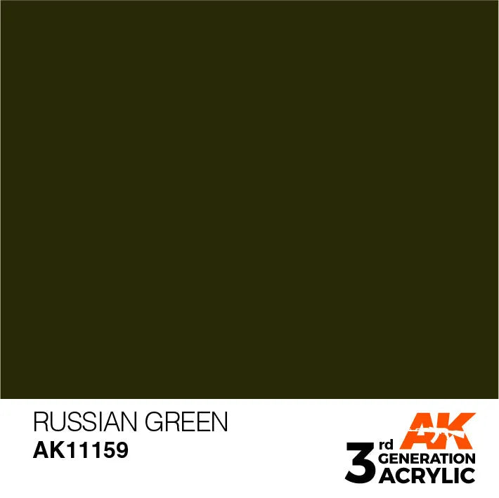AK 3GEN Russian Green 17ml-AK-Interactive-Radaddel