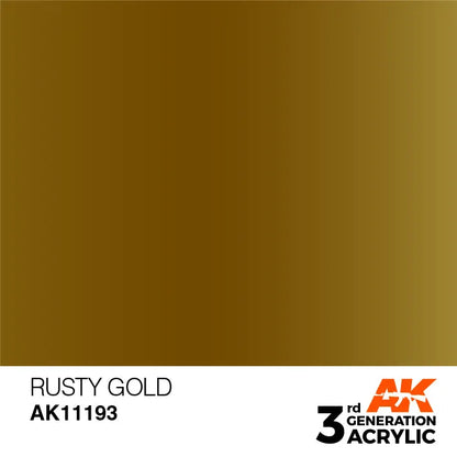 AK 3GEN Rusty Gold 17ml-AK-Interactive-Radaddel