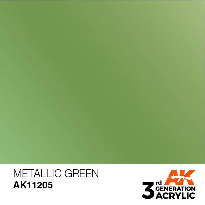 AK 3GEN Metallic Green 17ml-AK-Interactive-Radaddel