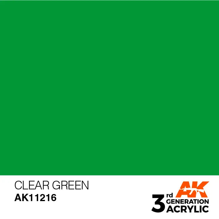 AK 3GEN Clear Green 17ml-AK-Interactive-Radaddel