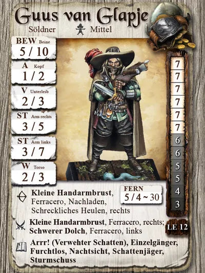Guus van Glapje | Söldner-Freebooter Miniatures-Radaddel
