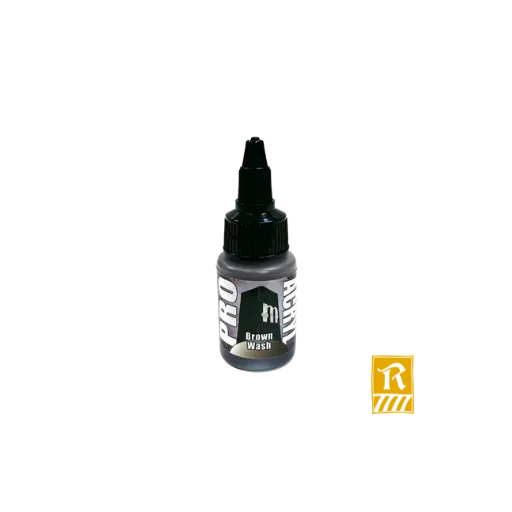 Pro Acryl Brown Wash (22ml)-Monument Hobbies-Radaddel