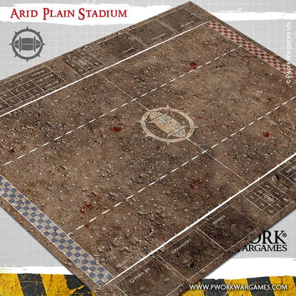 Neoprene Mat Arid Plain Stadium-PWork Wargames-Radaddel