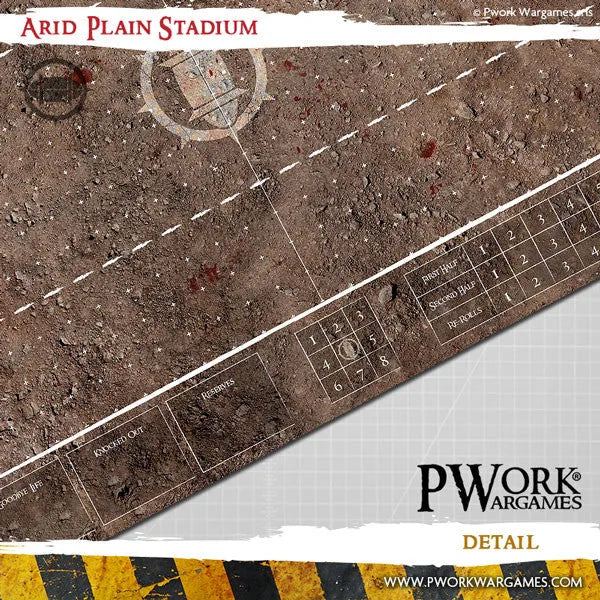 Neoprene Mat Arid Plain Stadium-PWork Wargames-Radaddel