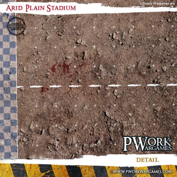 Neoprene Mat Arid Plain Stadium-PWork Wargames-Radaddel