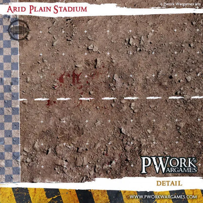 Neoprene Mat Arid Plain Stadium-PWork Wargames-Radaddel