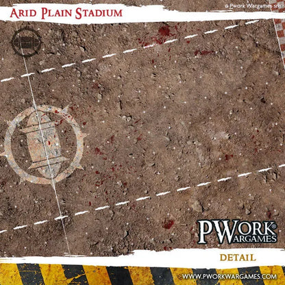 Neoprene Mat Arid Plain Stadium-PWork Wargames-Radaddel
