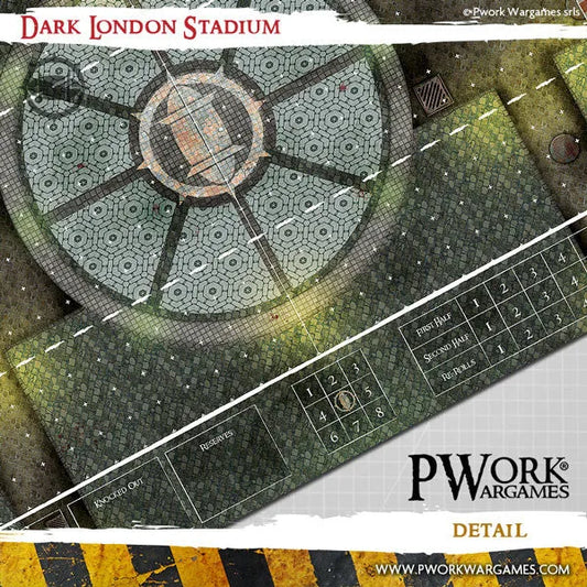 Neoprene Mat Dark London Stadium-PWork Wargames-Radaddel