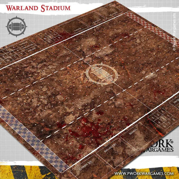 Neoprene Mat Warland Stadium-PWork Wargames-Radaddel