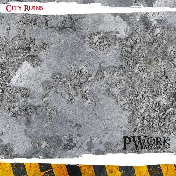 Neoprene Mat City Ruins 22x30''-PWork Wargames-Radaddel