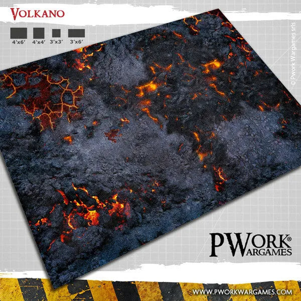 Neoprene Mat Volkano 22x30''-PWork Wargames-Radaddel