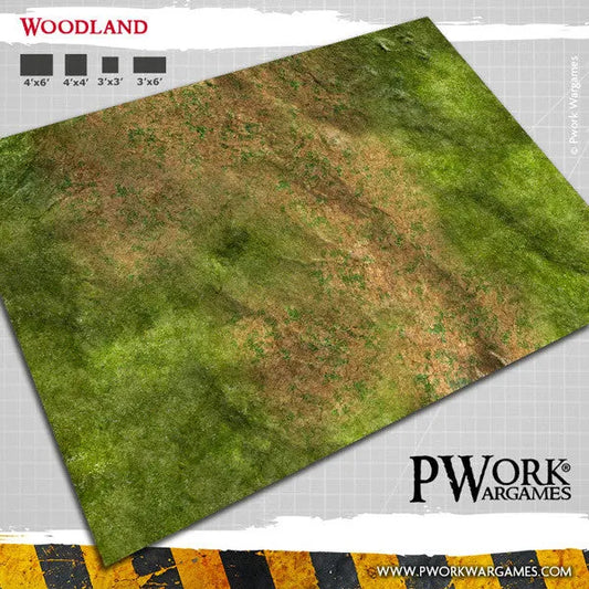 Neoprene Mat Woodland 44x60''-PWork Wargames-Radaddel