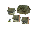 Pike & Shotte Epic Battles - Thatched Hamlet Scenery Pack-Warlord Games-Radaddel