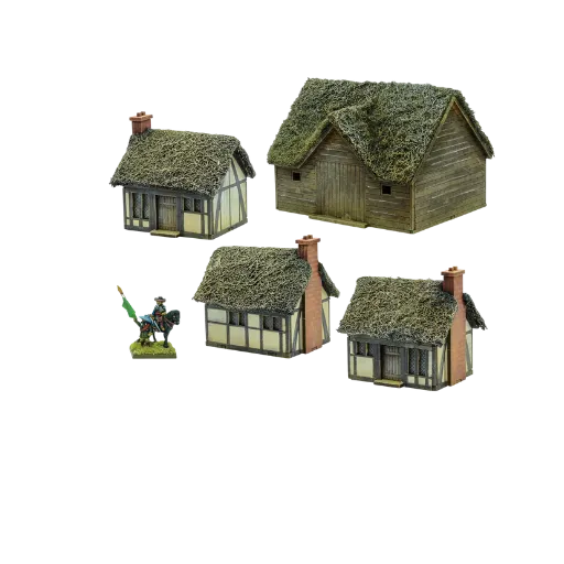 Pike & Shotte Epic Battles - Thatched Hamlet Scenery Pack-Warlord Games-Radaddel